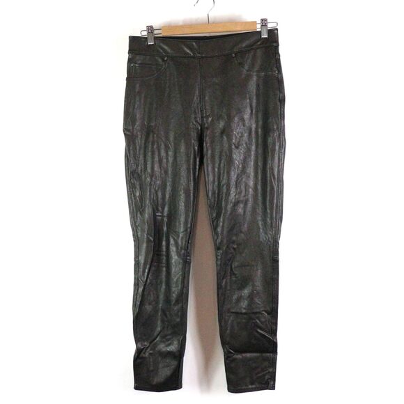 EC Spanx Slim Straight skinny Faux Leather Pant size M - Picture 2 of 7